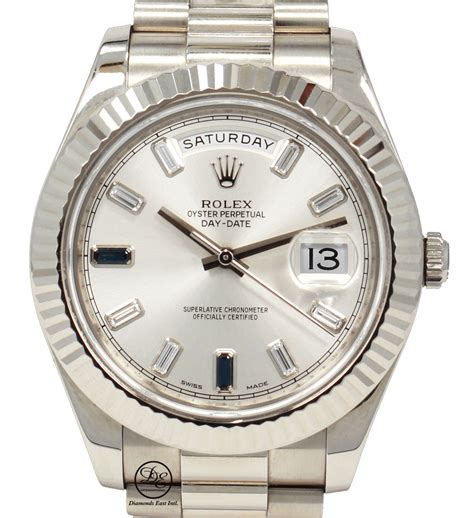 Rolex President Day Date II 218239 18k white gold